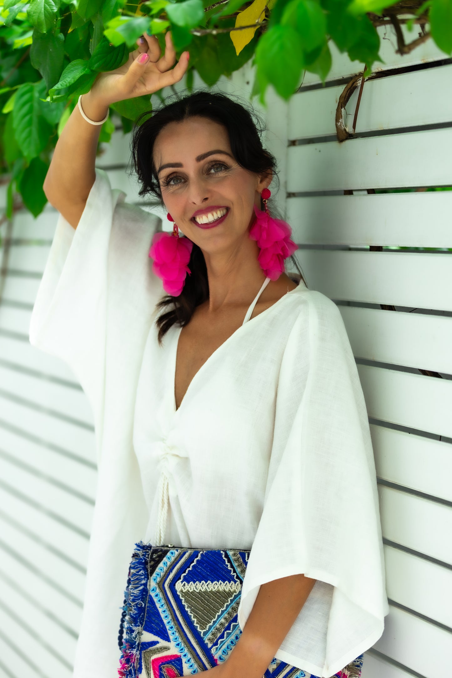 HORIZON KAFTAN - WHITE LINEN
