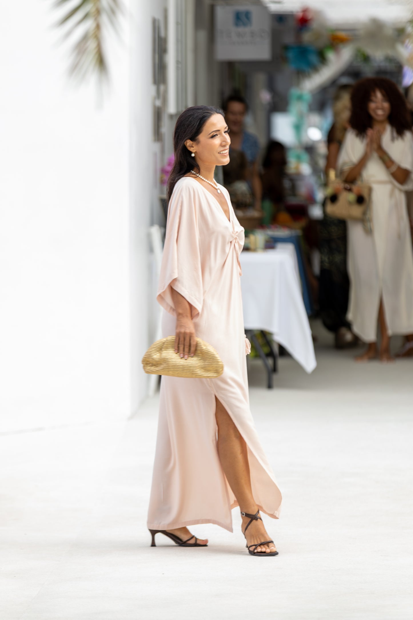 HORIZON KAFTAN - CHAMPAGNE PINK