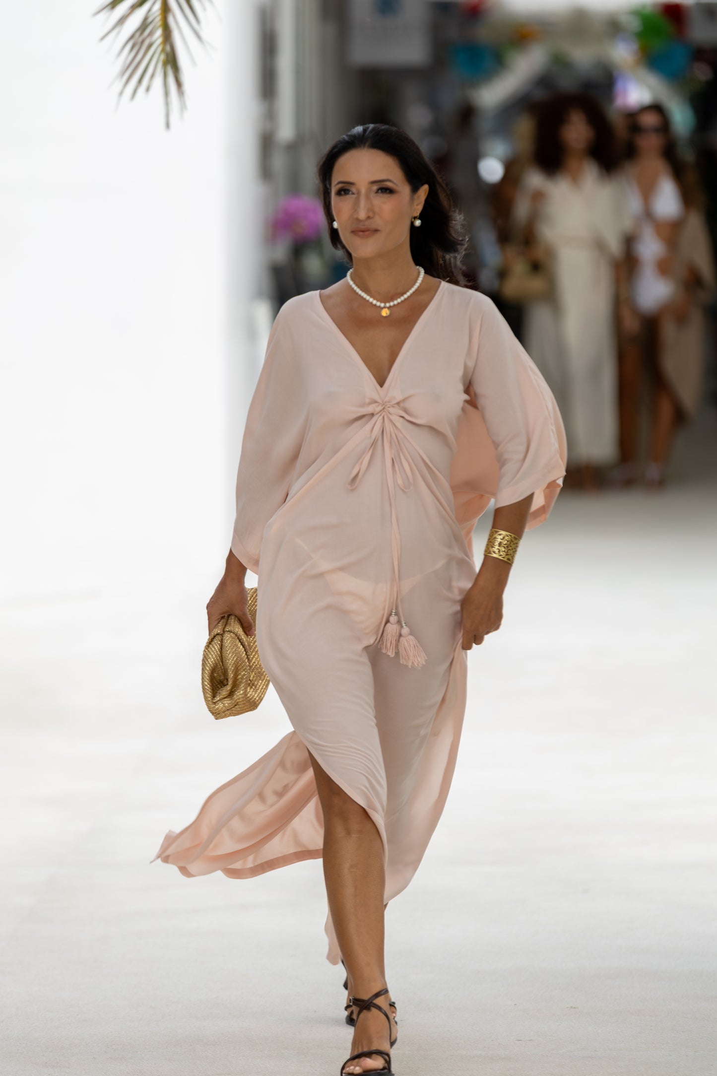 HORIZON KAFTAN - CHAMPAGNE PINK