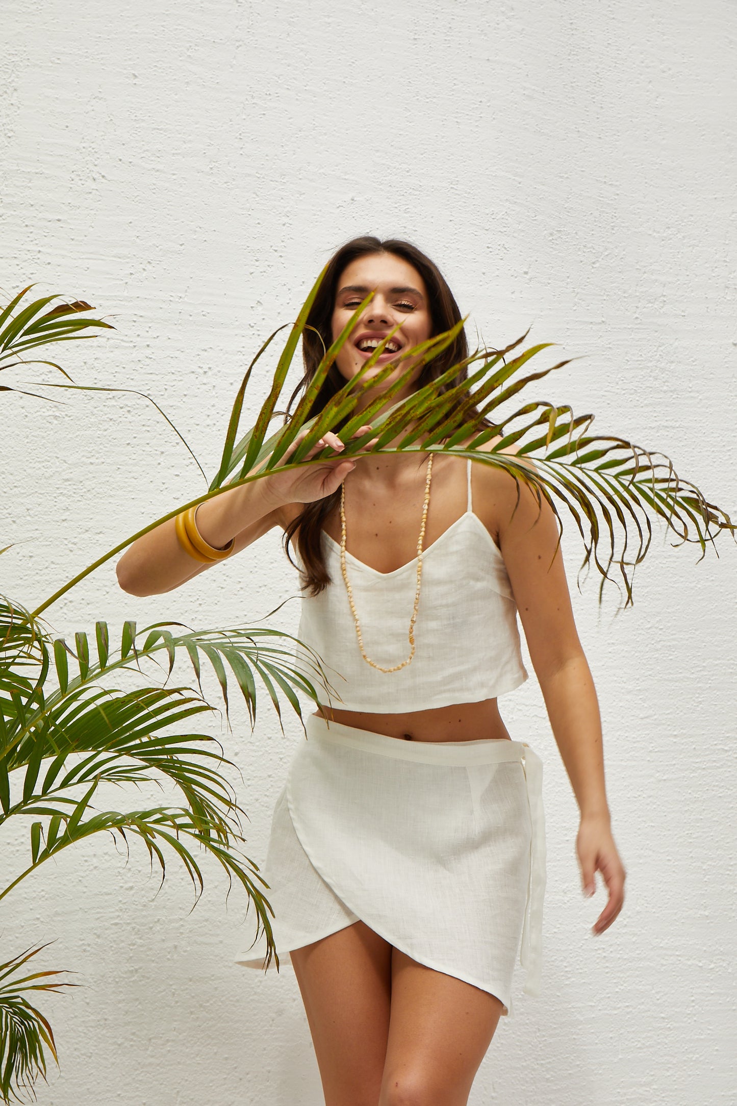 ALLURE LINEN MINI SKIRT