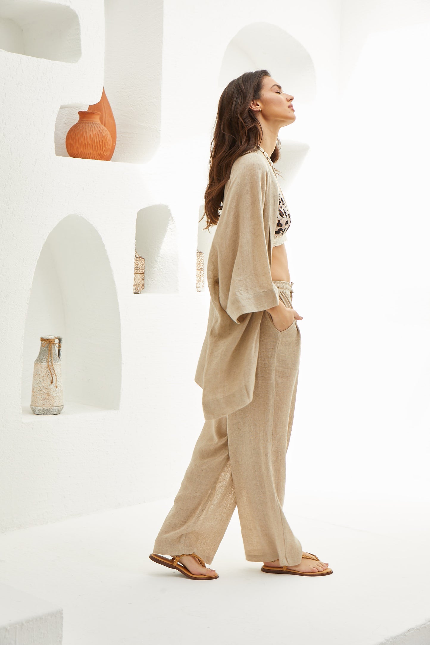 Sold Out - ANNA LINEN KIMONO