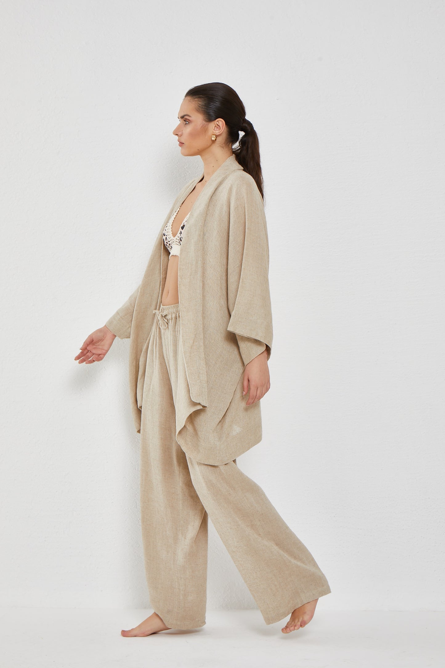 Sold Out - ANNA LINEN KIMONO