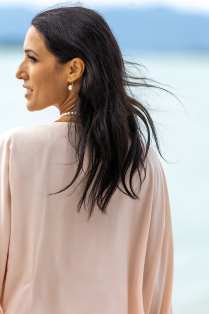 HORIZON KAFTAN - CHAMPAGNE PINK