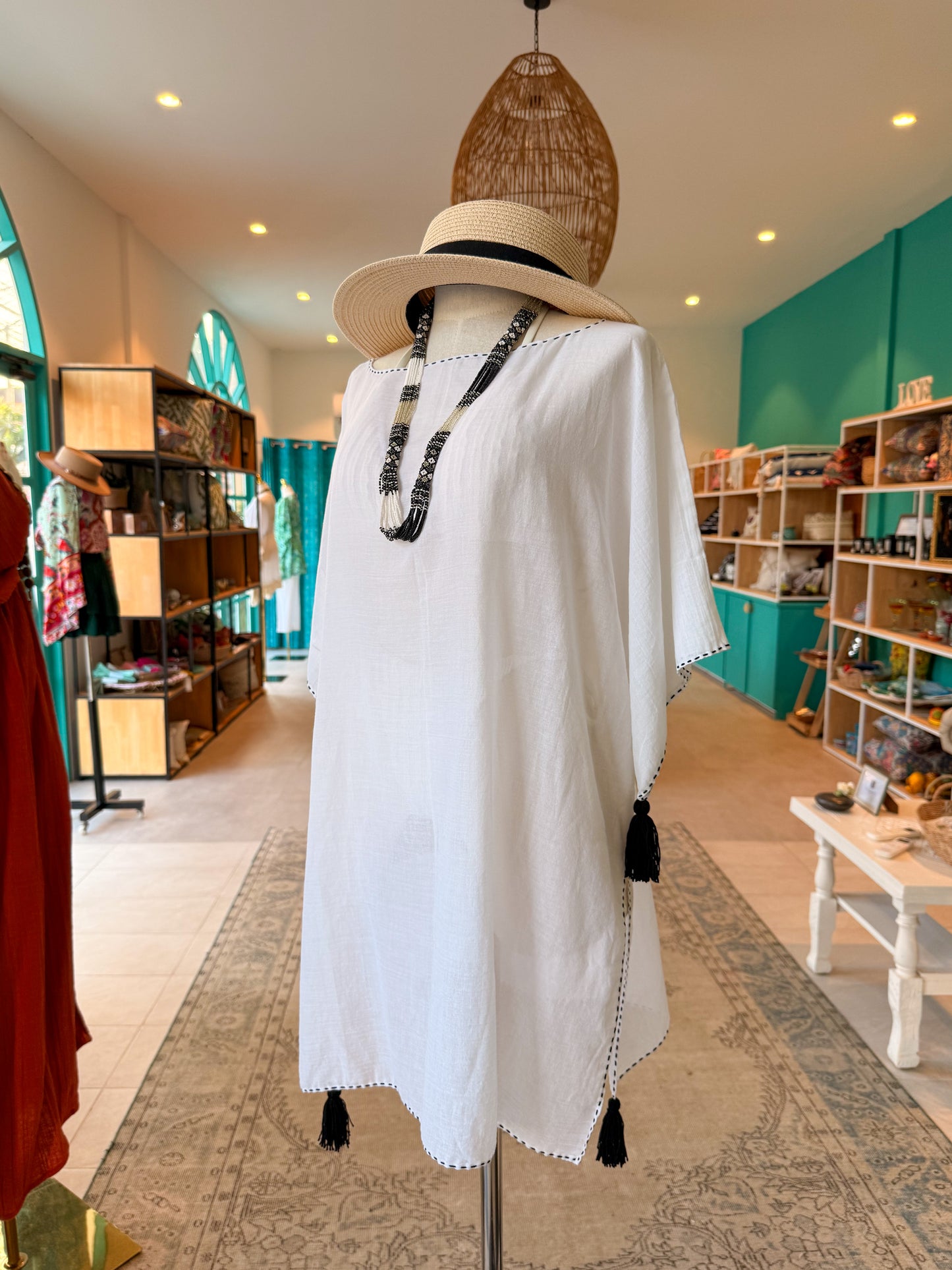 MARE WHITE COTTON TUNIC
