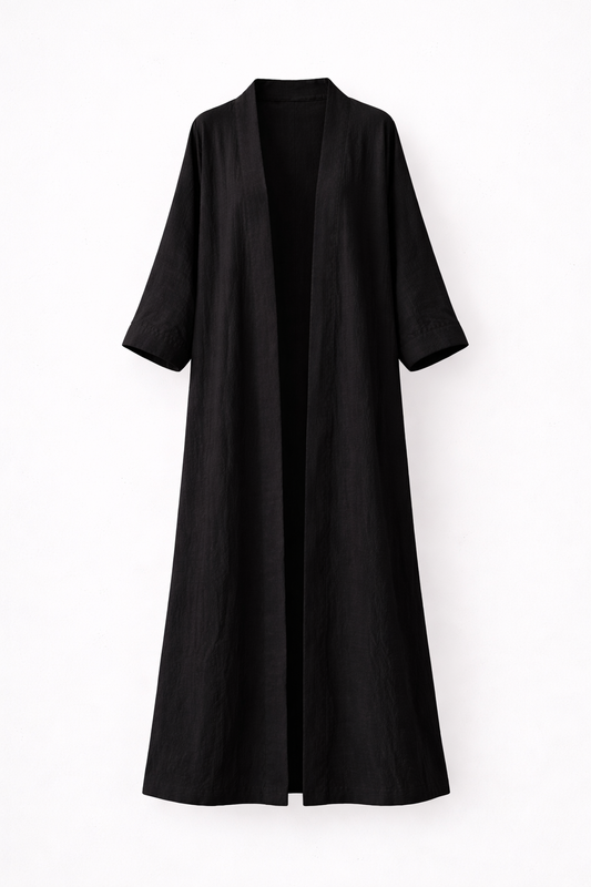 NOIR MAXI KIMONO