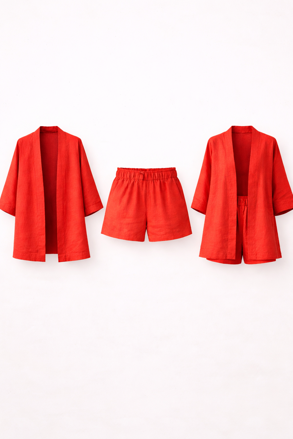 ANNA RED LINEN SET - Special Edition